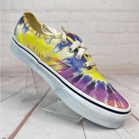 Vans Authentic Washed Tie Dye Low Top Shoes Mens Size 5/Women's Size 6.5 - Picture 2 of 10